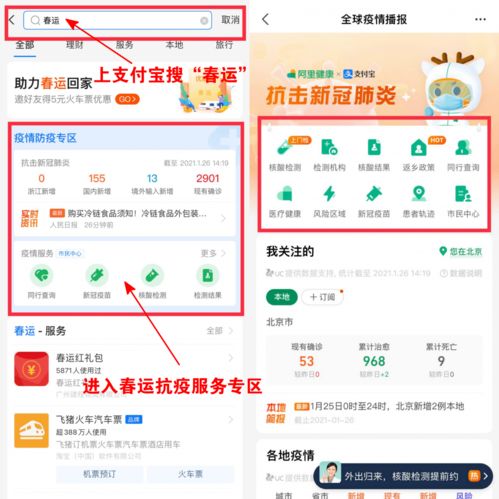 支付寶上線春運(yùn)抗疫專區(qū)，助力返鄉(xiāng)用戶便捷獲取防疫信息